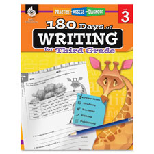 Shell Education 3rd Grade 180 Days of Writing Book