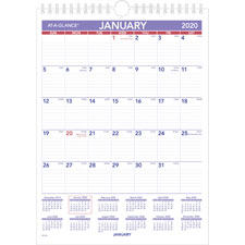 AT-A-GLANCE Yearly Wall Calendar