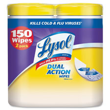 Reckitt Benckiser Lysol Dual Action Cleaning Wipes