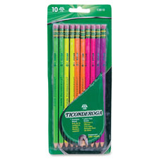 Dixon Ticonderoga Bright Neon No. 2 Pencils