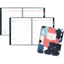 AT-A-GLANCE Badge Floral Academic Planner