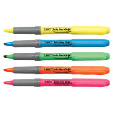 Bic Brite Liner Grip Highlighters