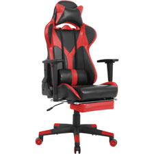 Lorell Foldable Footrest High-back Gaming Chair