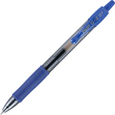 Pilot G2 Retractable Gel Ink Pens w/Blue Ink